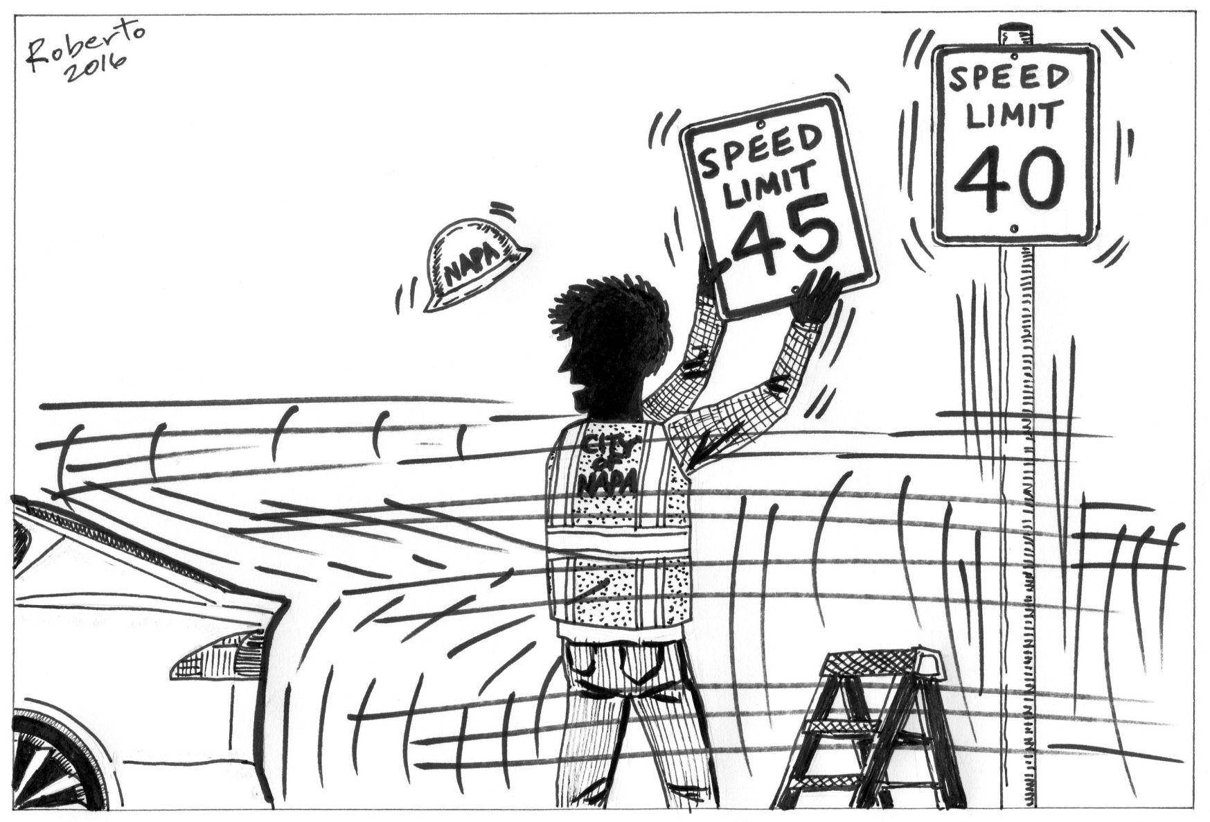 Roberto Tinoco editorial cartoon